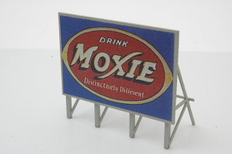 Custom Billboard 1940s-50s Moxie (HO Scale)